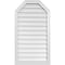 Ekena Millwork Octagonal Top Surface Mount PVC Gable Vent w/ 2"W x 1-1/2"P Brickmould Frame, 22"W x 40"H GVPOT22X4002SN - alternate 1